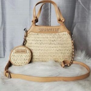Steve Madden Beige and Off-White Woven Bag Set